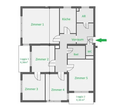 5-Zimmer-Wohnung kaufen in Leoben – 112 m², € 169.900 – Bild 15 von 15