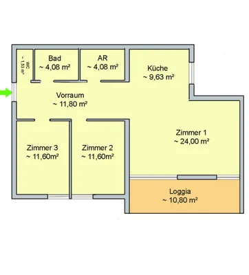 3-Zimmer-Wohnung kaufen in Sankt Pölten Land – 78 m², € 260.000 – Bild 14 von 14