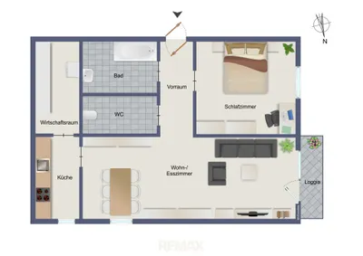 2-Zimmer-Wohnung mieten in Graz – 72,84 m², € 793 – Bild 15 von 15