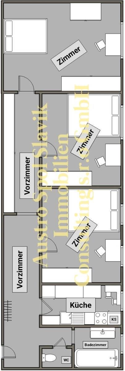 3er WG Studentenwohnung in 1020 Wien - Heinestraße | Ab 01. JULI 2026 verfügbar - Ansicht 3