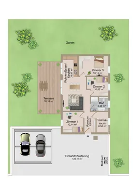 4-Zimmer-Haus kaufen in Völkermarkt – 100 m², € 449.800 – Bild 7 von 7