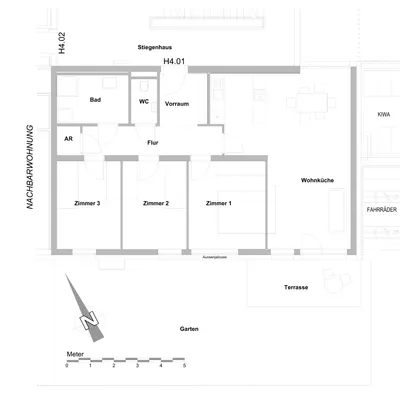 4-Zimmer-Wohnung mieten in Deutschlandsberg – 87,41 m², € 1.050 – Bild 2 von 2