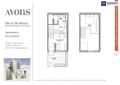 2-Zimmer-Wohnung kaufen in Wien – 39,08 m², € 291.000 – Bild 14 von 15