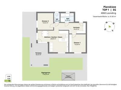 3-Zimmer-Wohnung kaufen in Linz Land – 81,85 m², € 595.000 – Bild 22 von 22