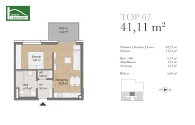 Immobilie kaufen in Graz – 41,11 m², € 209.373 – Bild 8 von 8