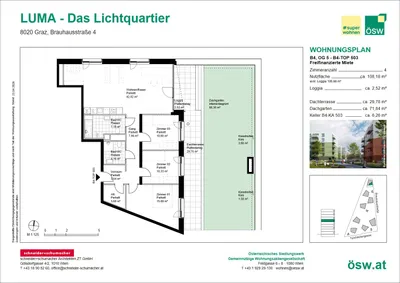 4-Zimmer-Wohnung mieten in Graz – 108,31 m², € 1.982 – Bild 2 von 10