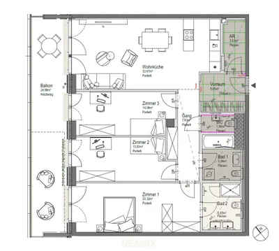 4-Zimmer-Wohnung kaufen in Wien – 110,64 m², € 1.295.000 – Bild 51 von 51