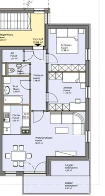 3-Zimmer-Wohnung kaufen in Braunau am Inn – 75,32 m², € 255.000 – Bild 26 von 29