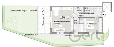 2-Zimmer-Immobilie kaufen in Salzburg-Umgebung – 51,19 m², € 435.000 – Bild 5 von 7