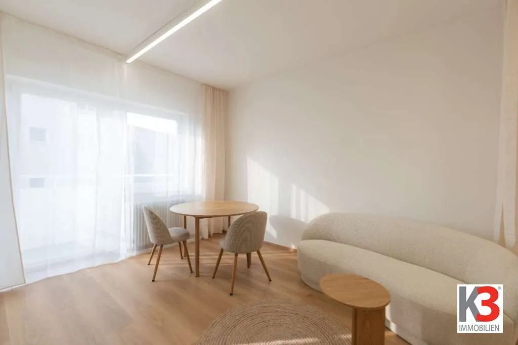 K3 - Salzburg/Elisabeth-Vorstadt - Stilvoll modernisierte Garconniere mit durchdachtem Raumkonzept & Balkon - bezugsfertig möbliert!!! - Ansicht 3
