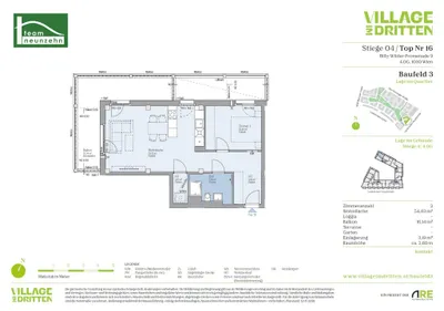 2-Zimmer-Wohnung mieten in Wien – 54,83 m², € 1.279 – Bild 21 von 21