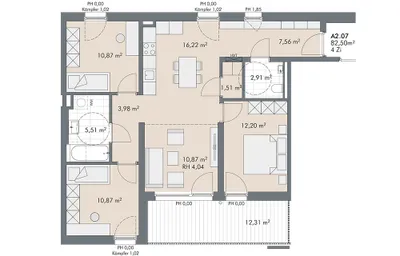 4-Zimmer-Wohnung kaufen in Innsbruck – 82,5 m², € 725.000 – Bild 12 von 12