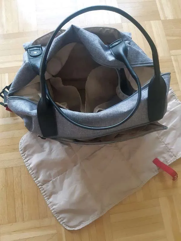 Babymel London Wickeltasche jade grey