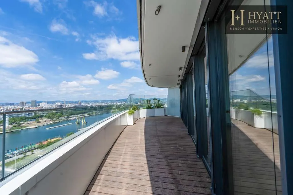 Danubeflats - Österreichs höchstes Wohnhochhaus mit atemberaubendem Ausblick, exklusivem Spa und urbanem Luxus direkt an der Neuen Donau - Ansicht 2