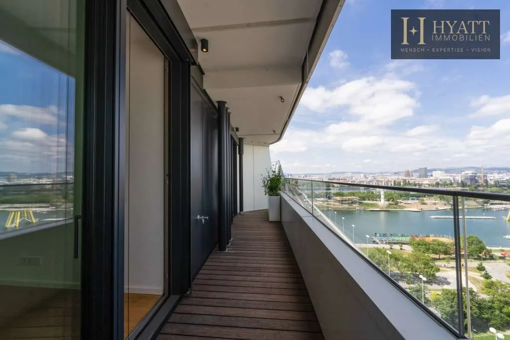 Danubeflats - Österreichs höchstes Wohnhochhaus mit atemberaubendem Ausblick, exklusivem Spa und urbanem Luxus direkt an der Neuen Donau - Ansicht 3