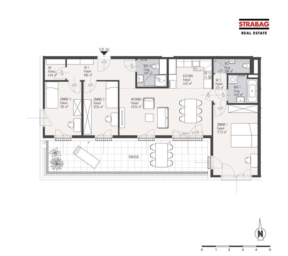 MEIN:G - Helle 4-Zimmer Wohnung mit einer großen Terrasse - Ansicht 2