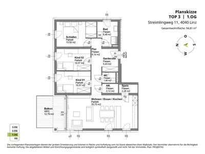 4-Zimmer-Wohnung mieten in Linz – 94,81 m², € 1.924 – Bild 17 von 17