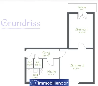 2-Zimmer-Wohnung kaufen in Linz – 54,77 m², € 249.000 – Bild 17 von 17