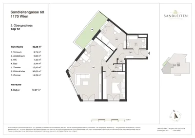3-Zimmer-Wohnung kaufen in Wien – 80,58 m², € 599.000 – Bild 16 von 16