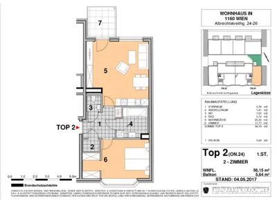 2-Zimmer-Wohnung mieten in Wien – 56,15 m², € 930 – Bild 14 von 14