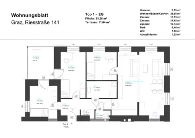 4-Zimmer-Wohnung mieten in Graz – 93 m², € 1.257 – Bild 7 von 7