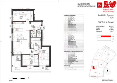 4-Zimmer-Wohnung kaufen in Wels-Land – 90,61 m², € 420.400 – Bild 6 von 6