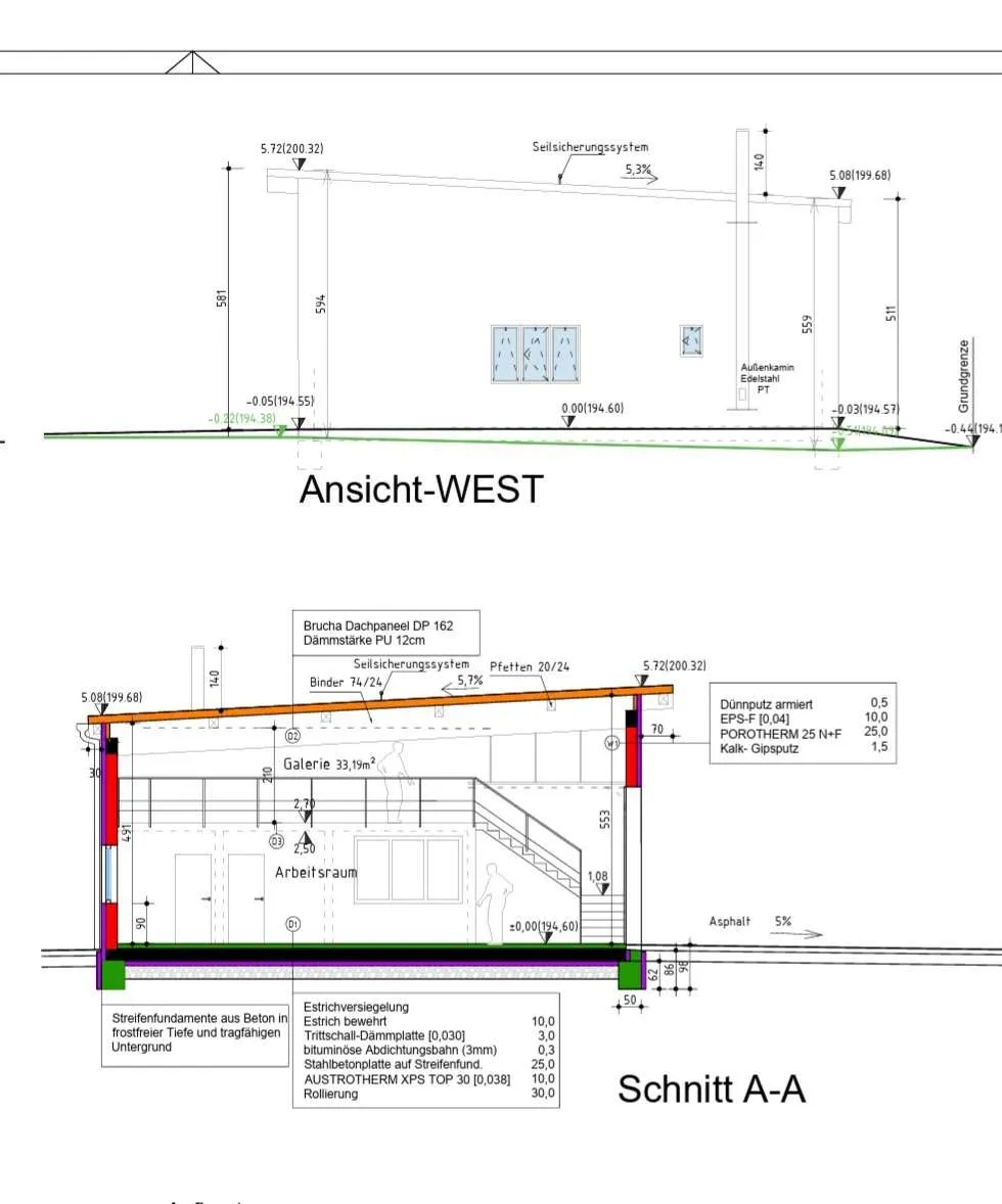 Tischlerei und zwei Lagerhallen - Ansicht 3