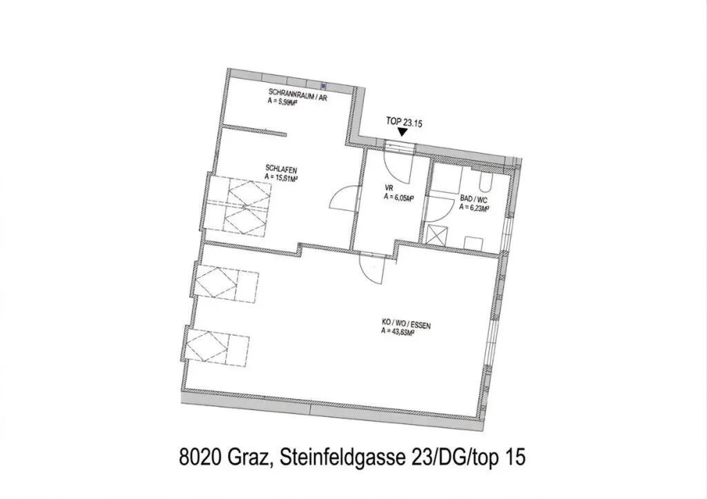 Wohnung – Graz, Murvorstadt, Gries - Ansicht 2