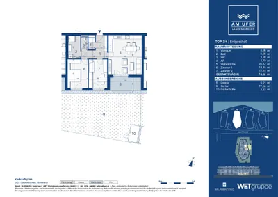 3-Zimmer-Wohnung kaufen in Wiener Neustadt Land – 74,62 m², € 366.800 – Bild 6 von 7