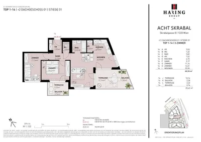 3-Zimmer-Wohnung kaufen in Wien – 66,58 m², € 441.500 – Bild 5 von 5