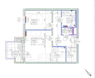 2-Zimmer-Wohnung kaufen in Wien – 53,37 m², € 329.000 – Bild 12 von 12