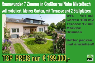 7-Zimmer-Haus kaufen in Mistelbach – 181,97 m², € 199.000