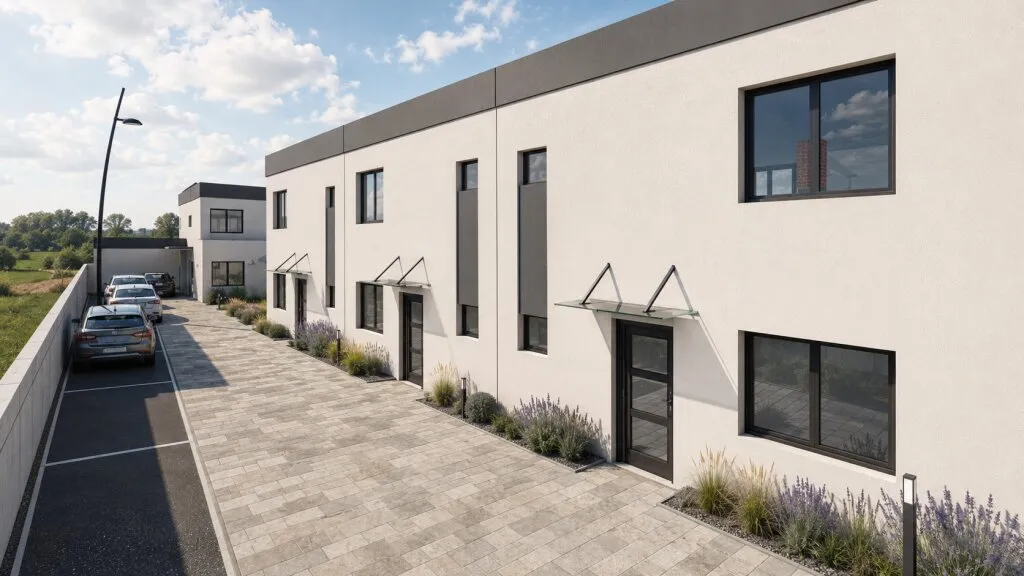 Haus – Harmannsdorf, Gewerbegebiet Rückersdorf, Katastralgemeinde Rückersdorf - Ansicht 2