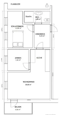 3-Zimmer-Wohnung mieten in Wiener Neustadt Land – 59 m², € 720 – Bild 14 von 14