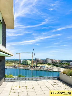 3-Zimmer-Neubauwohnung mit großzügiger TERRASSE, überdachtem BALKON und Blick über Seestadt – Bild 2