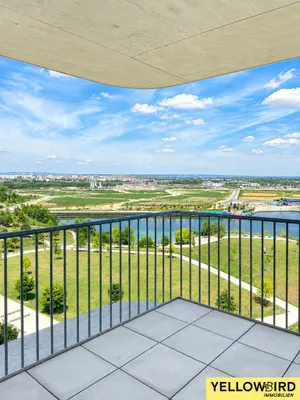 3-Zimmer-Neubauwohnung mit großzügiger TERRASSE, überdachtem BALKON und Blick über Seestadt