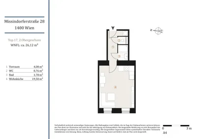 1-Zimmer-Wohnung kaufen in Wien – 26,12 m², € 125.000 – Bild 14 von 14