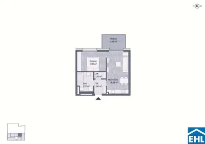 Immobilie kaufen in Graz – 41,07 m², € 214.714 – Bild 5 von 5