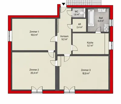 3-Zimmer-Wohnung kaufen in Linz – 78,98 m², € 234.000 – Bild 21 von 21