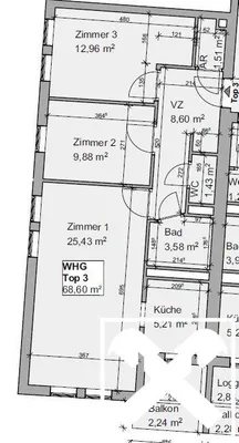 4-Zimmer-Wohnung kaufen in Wolfsberg – 68,73 m², € 121.805 – Bild 12 von 12