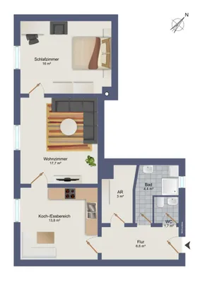 2-Zimmer-Wohnung kaufen in Weiz – 68,05 m², € 147.000 – Bild 25 von 25