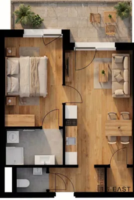 2-Zimmer-Wohnung kaufen in Wien – 43,4 m², € 289.695 – Bild 3 von 8