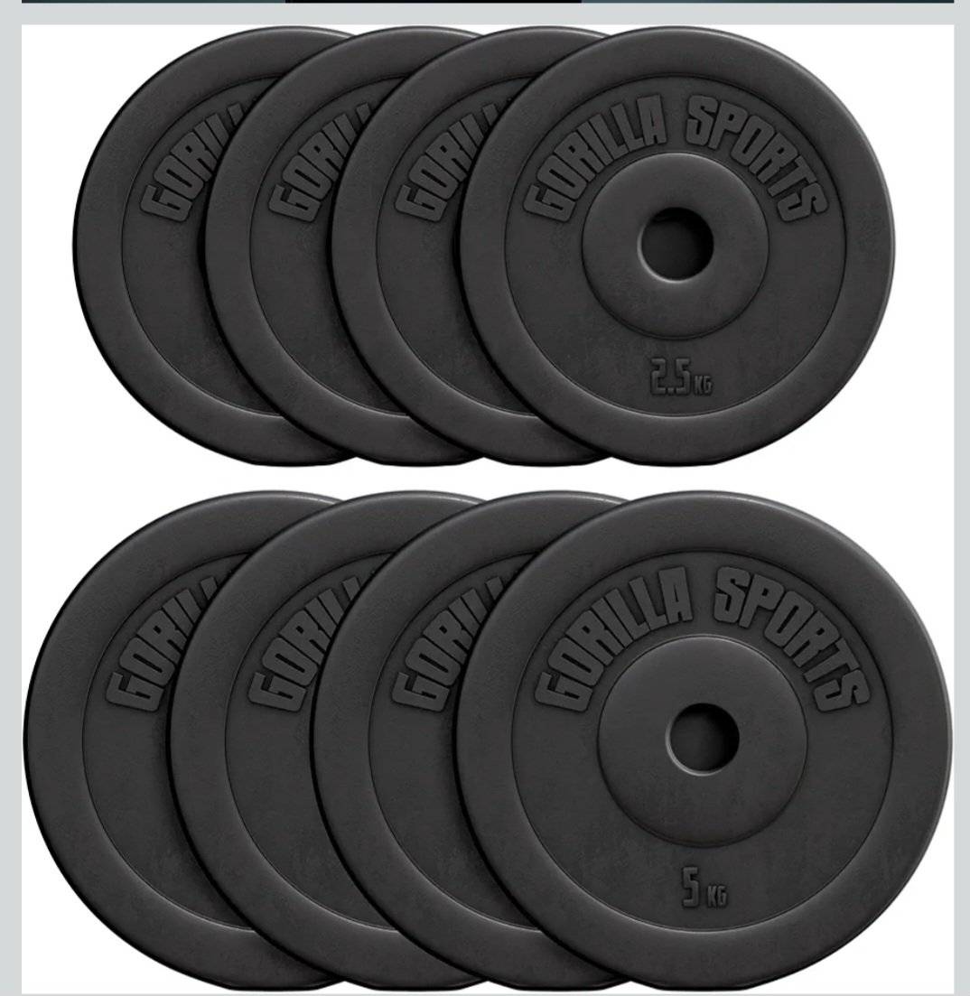 Set Hantelscheiben 30kg Gorilla Sports