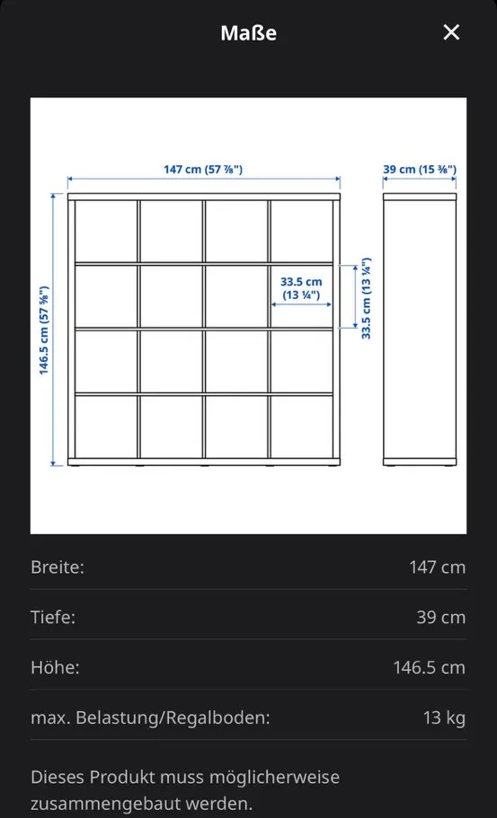 IKEA Kallax-Regal, € 0,- (1070 Wien)
