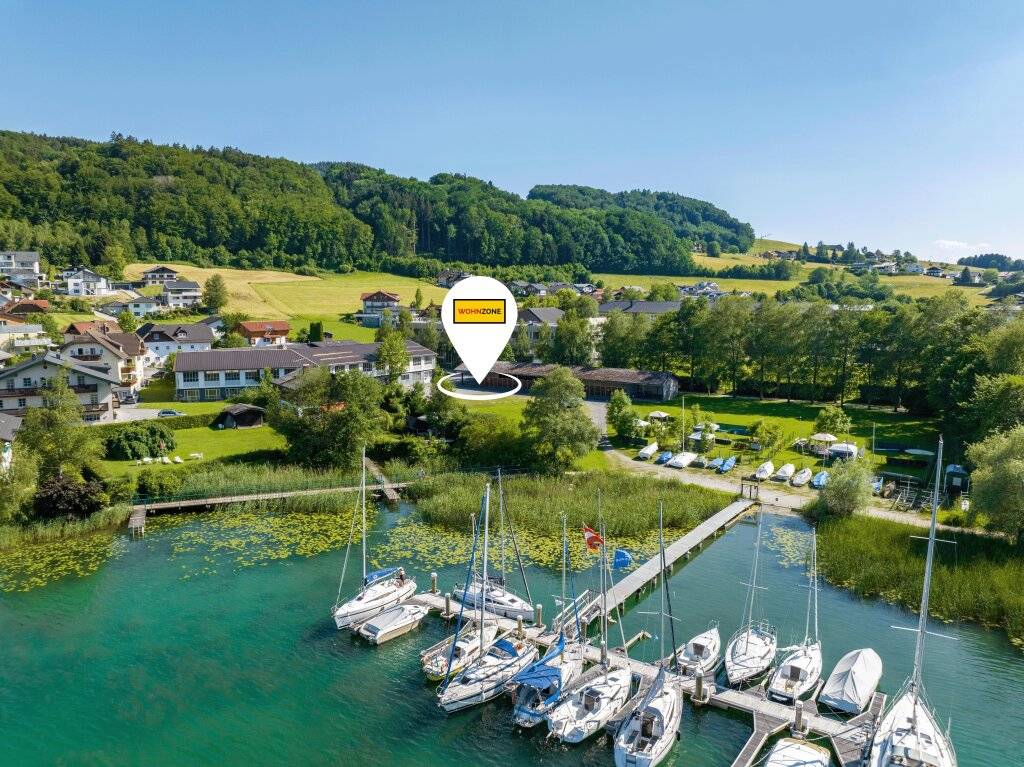 Moderne 2-Zimmer-Wohnung in Mattsee: Erstbezug mit Balkon und Seezugang - Ansicht 2