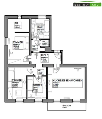 4-Zimmer-Wohnung mieten in Murtal – 83,1 m², € 850 – Bild 13 von 13
