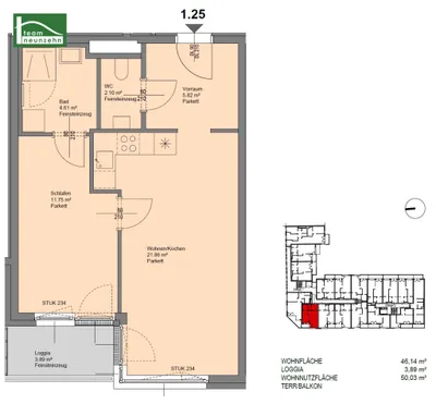 2-Zimmer-Wohnung mieten in Sankt Pölten – 46,14 m², € 871 – Bild 15 von 15