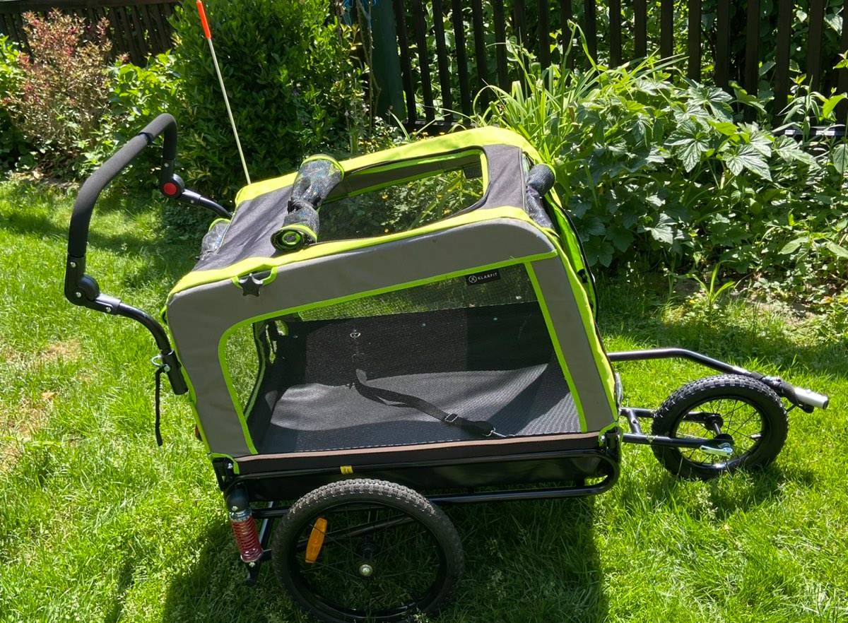 Klarfit Fahrradanhnger fr Hunde, 2-in-1 Hunde Fahrradanhnger &  Hundebuggy,,  200,- (4810 Gmunden) - willhaben