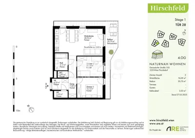 3-Zimmer-Wohnung kaufen in Wien – 74,09 m², € 440.000 – Bild 14 von 14