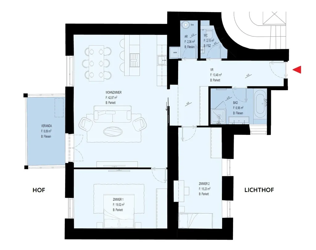 ERSTBEZUG NACH SANIERUNG | TOPLAGE NÄHE THERESIANUM | EXKLUSIVE, KLIMATISIERTE 3 ZIMMER | GARTENSEITIGER BALKON | U-BAHN-NÄHE - Ansicht 2
